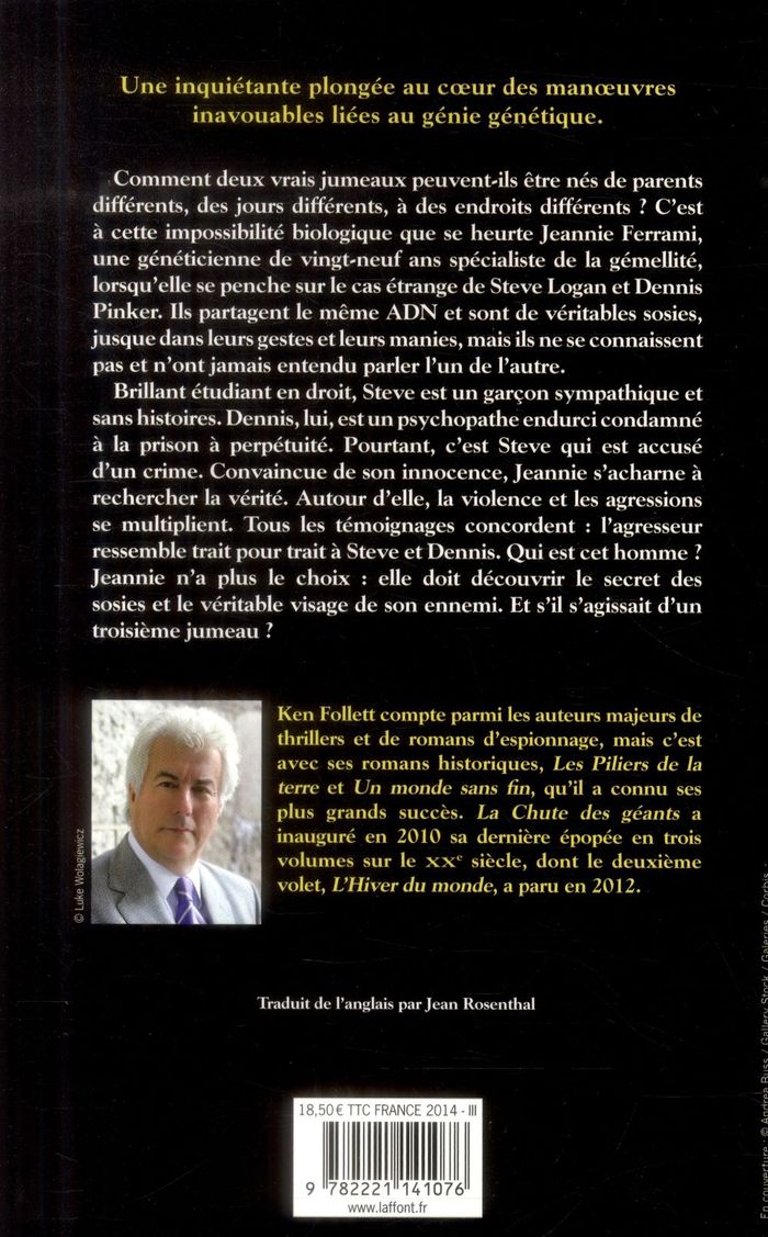 Quatrième de couverture de « Le troisième jumeau : roman »