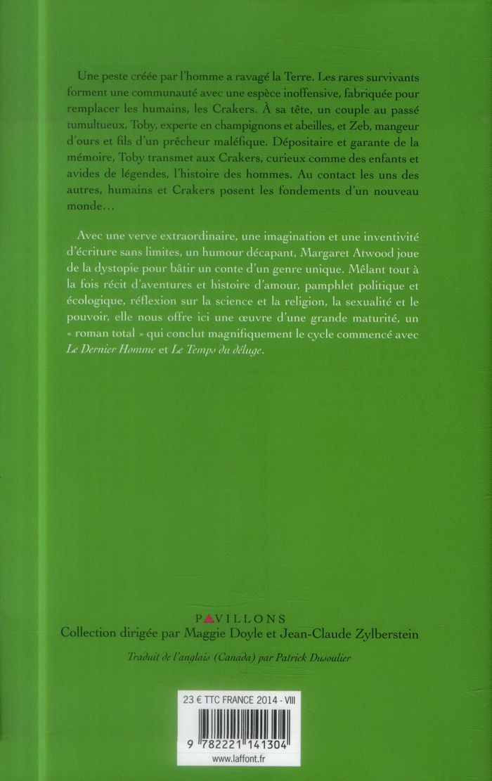 Quatrième de couverture de « Maddaddam »