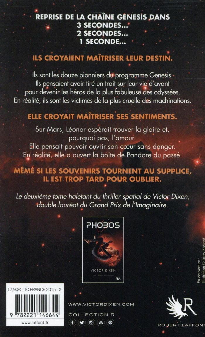 Quatrième de couverture de « Phobos : roman »