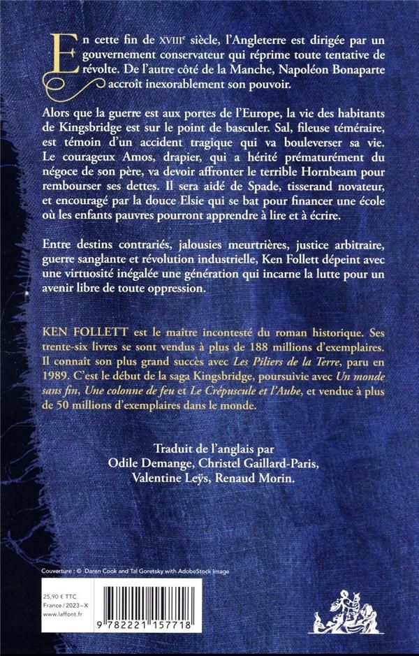 Quatrième de couverture de « Les armes de la lumière : roman »