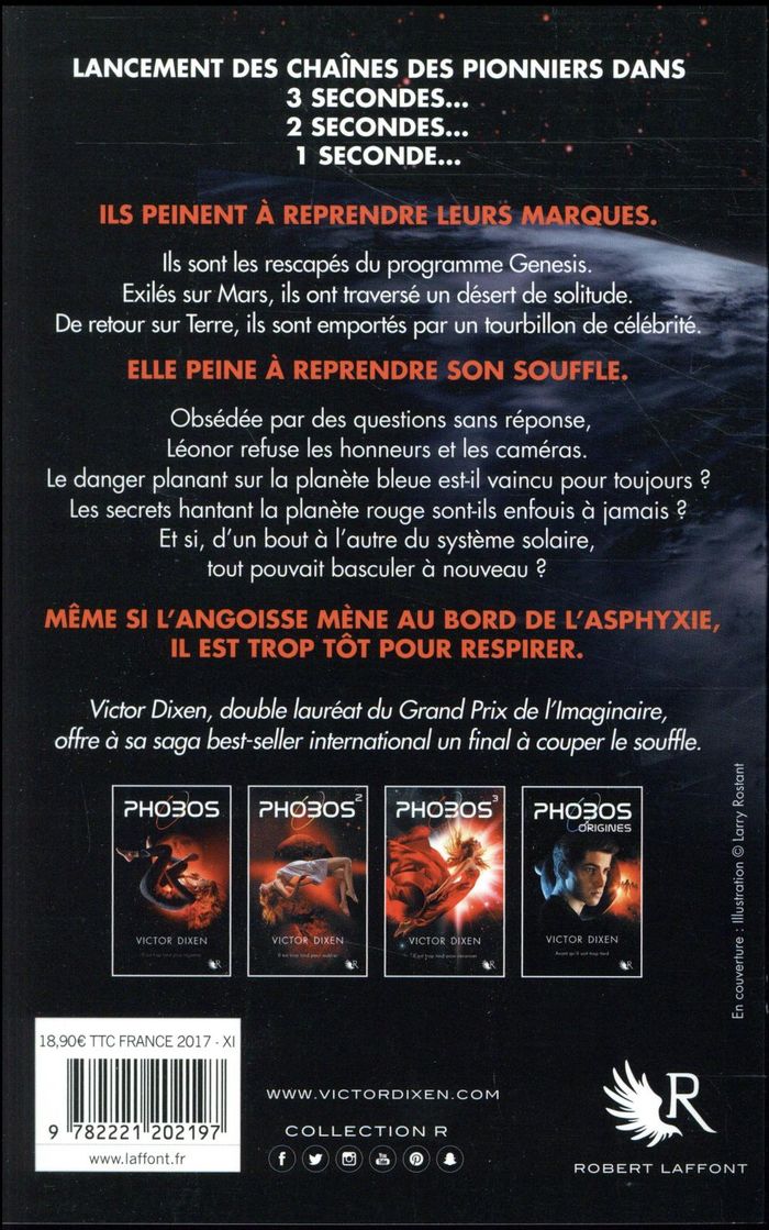 Quatrième de couverture de « Phobos : roman »