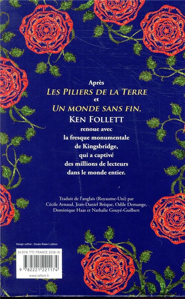 Quatrième de couverture de « Une colonne de feu : roman »