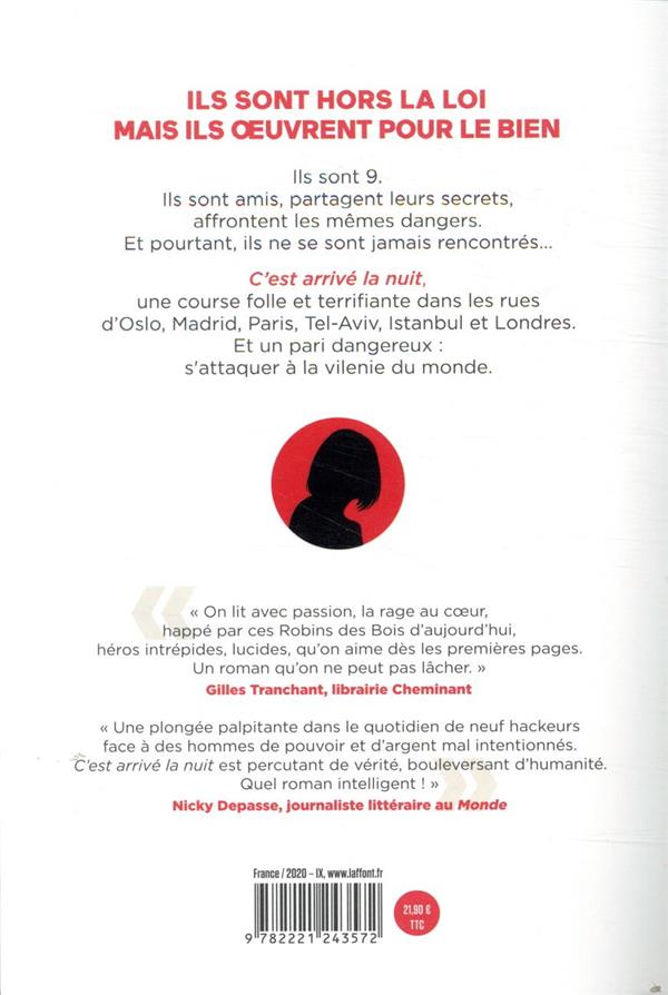 Quatrième de couverture de « C'est arrivé la nuit : roman »