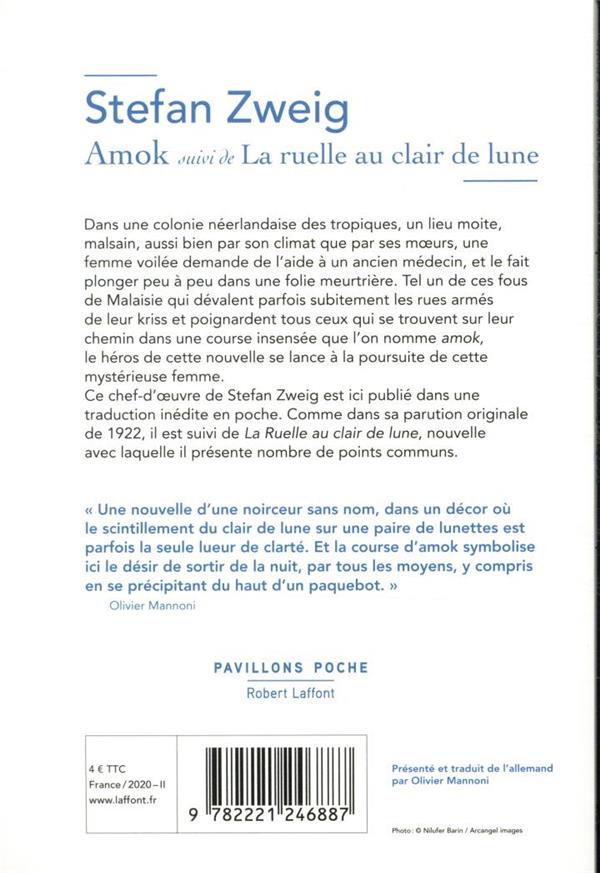 Quatrième de couverture de « Amok »