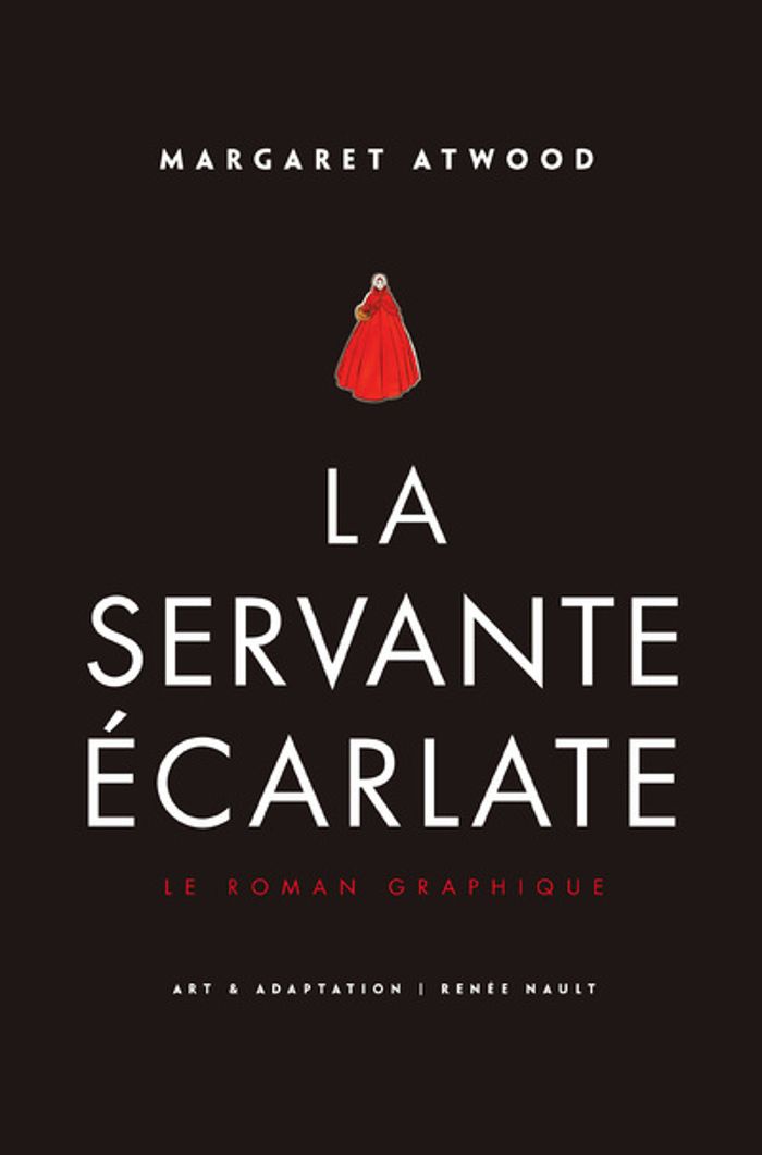 Couverture du livre « La servante écarlate » de Margaret Atwood, librairie Les Contes Infusés à Corte