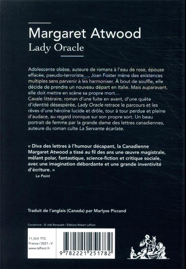 Quatrième de couverture de « Lady Oracle »