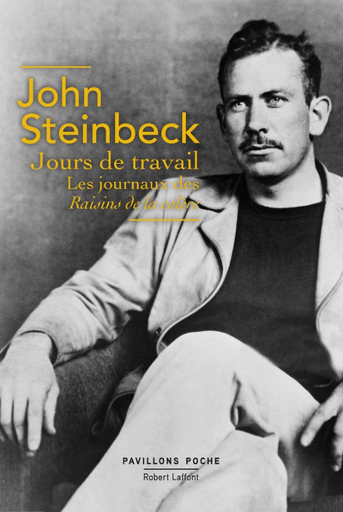 Couverture du livre « Jours de travail : journaux des "Raisins de la colère", 1938-1941 » de John Steinbeck, librairie Les Contes Infusés à Corte