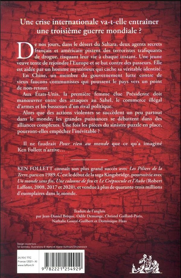 Quatrième de couverture de « Pour rien au monde : roman »
