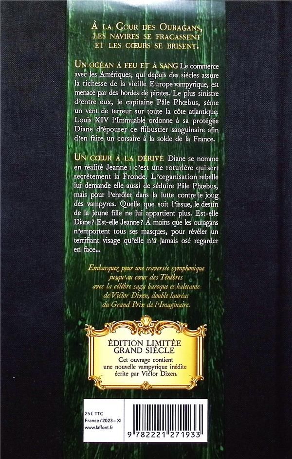 Quatrième de couverture de « La cour des ouragans »