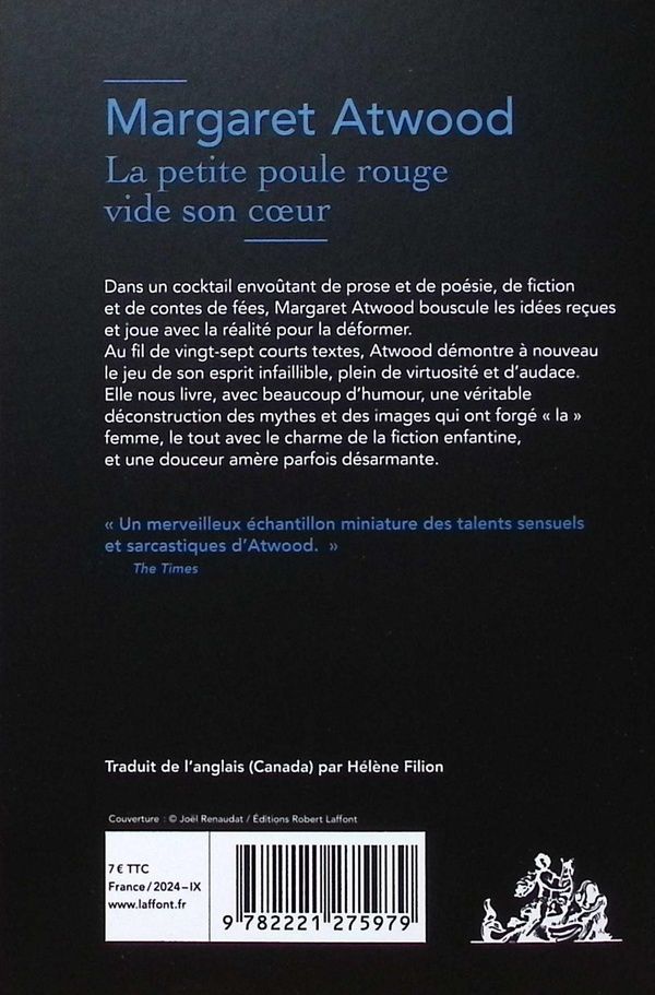Quatrième de couverture de « La petite poule rouge vide son coeur »