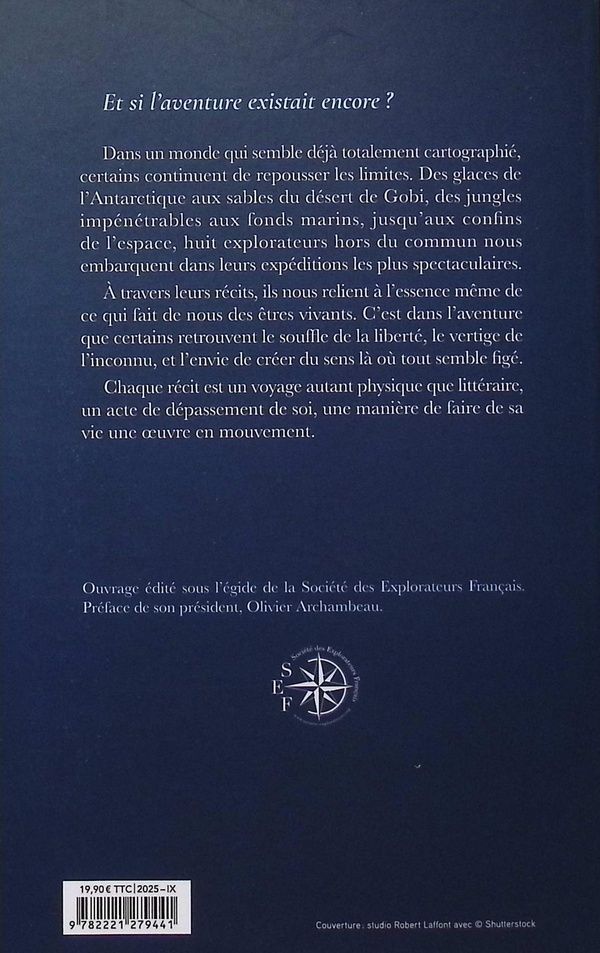 Quatrième de couverture de « Repousser les limites : sur terre, en mer et jusque dans l'espace »