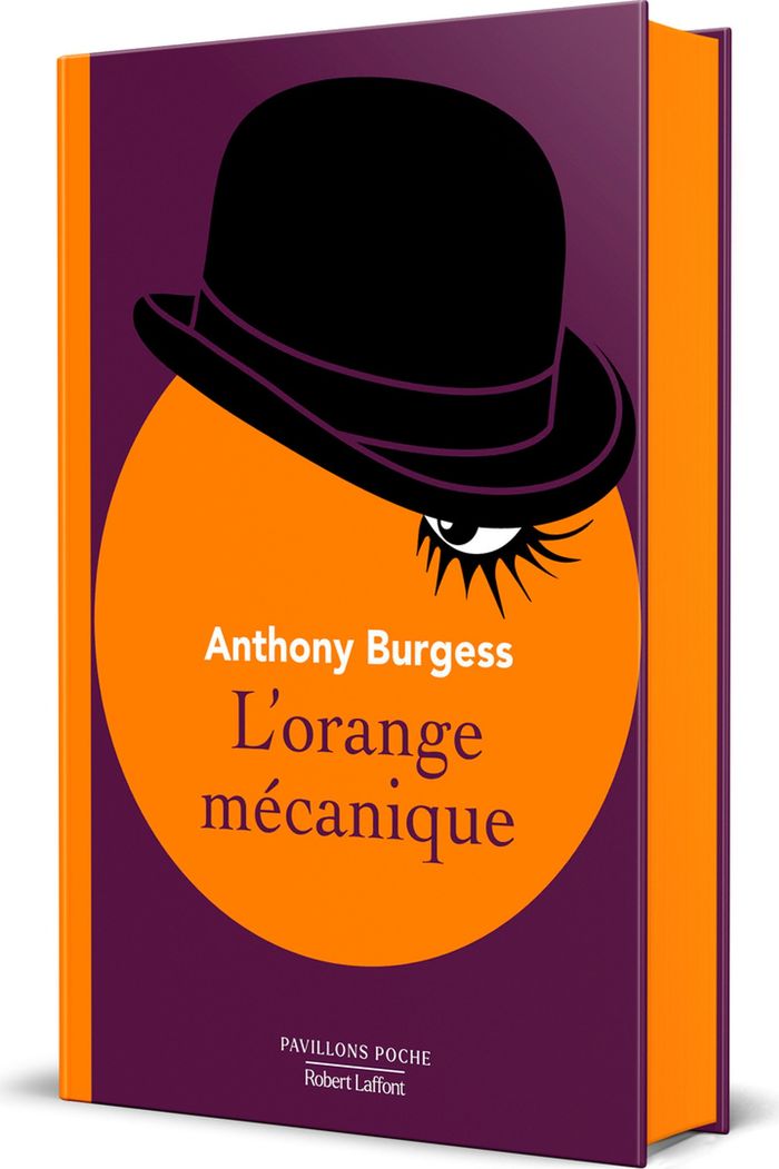 Couverture du livre « L'orange mécanique : édition enrichie d'une postface d'Anthony Burgess, ainsi que de fac-similés de son tapuscrit illustré par ses propres dessins » de Anthony Burgess, librairie Les Contes Infusés à Corte