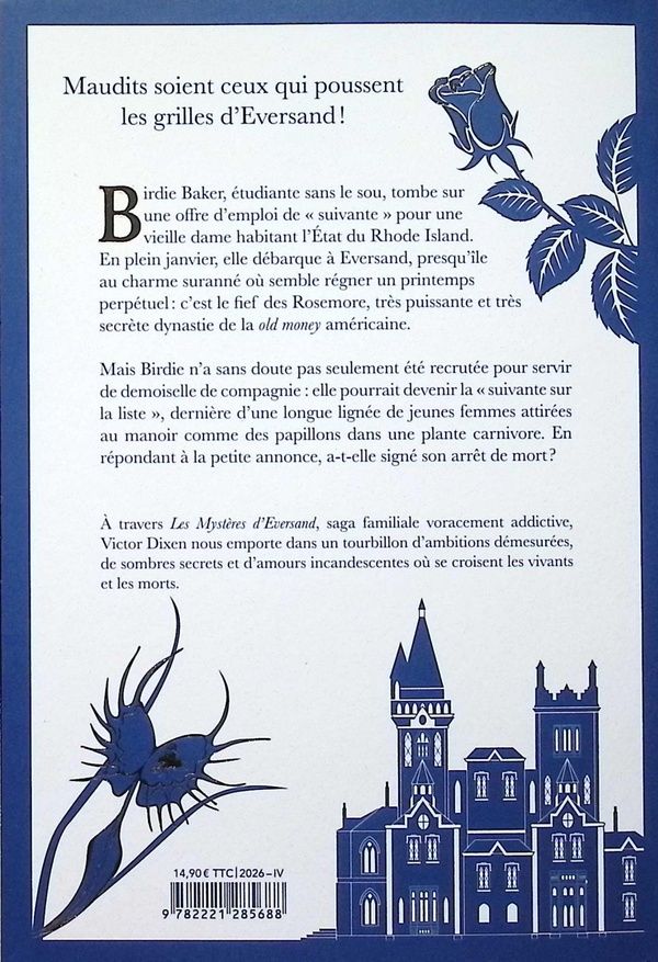 Quatrième de couverture de « LES MYSTERES D'EVERSAND - TOME 1 LA SUIVANTE - VOL01 »
