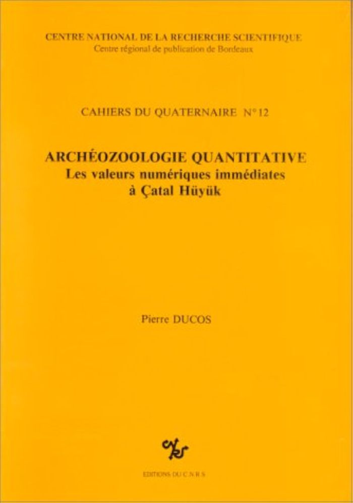 Couverture du livre « ARCHEOZOOLOGIE QUANTITATIVE », librairie Les Contes Infusés à Corte