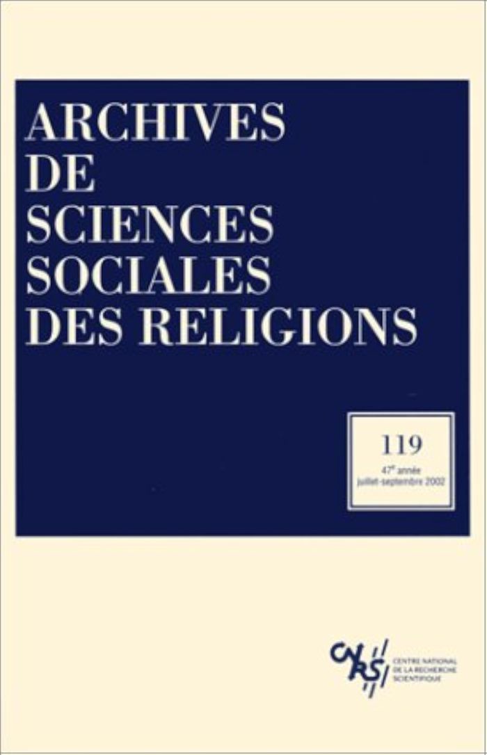 Couverture du livre « ARCHIVES DE SCIENCES SOCIALES DES RELIGIONS 119 » de Collectif, librairie Les Contes Infusés à Corte