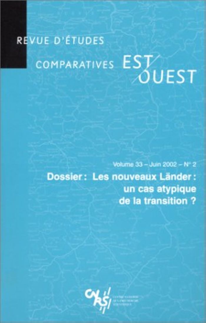 Couverture du livre « REV.ETUD.COMP.EST-OUEST 2002 V.33 N.2 » de Collectif, librairie Les Contes Infusés à Corte