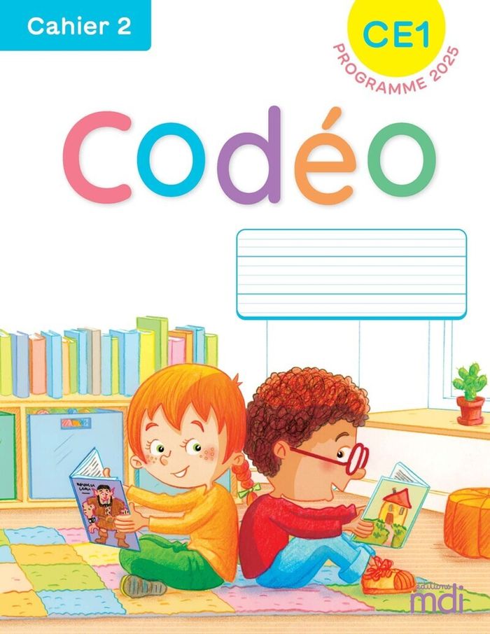 Couverture du livre « CODEO - CE1 - CAHIER 2 » de Delbois/grillet, librairie Les Contes Infusés à Corte