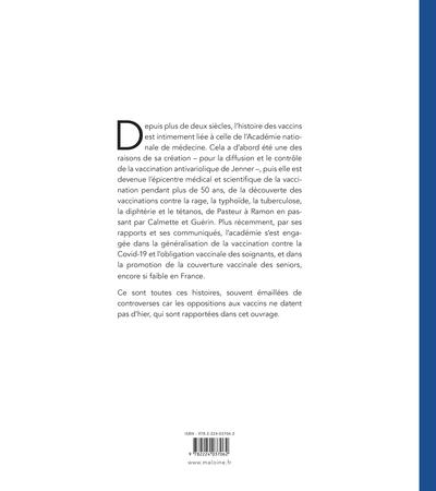 Quatrième de couverture de « LA VACCINATION ET L'ACADEMIE DE MEDECINE - UNE LONGUE HISTOIRE »