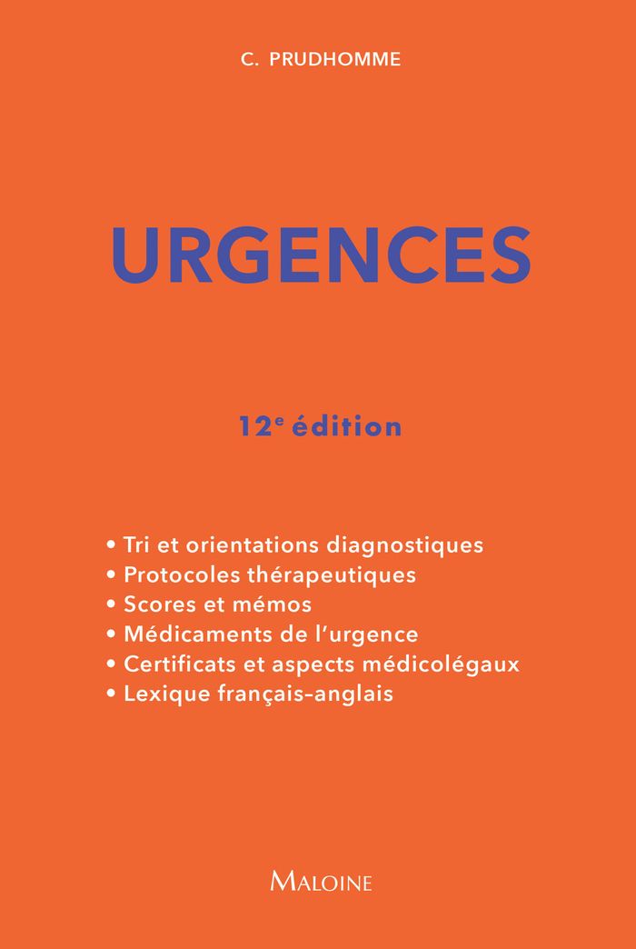 Couverture du livre « Urgences » de Christophe Prudhomme, librairie Les Contes Infusés à Corte