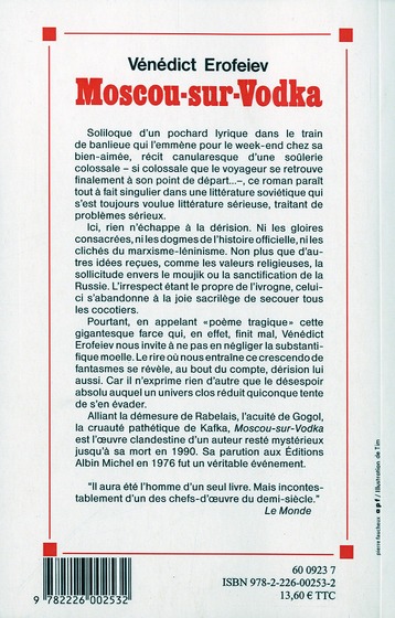 Quatrième de couverture de « MOSCOU-SUR-VODKA »