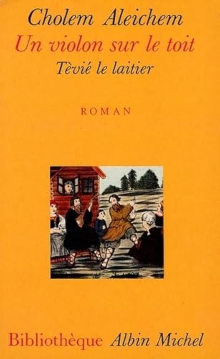 Couverture du livre « BIBLIOTHEQUE ALBIN MICHEL POCHE - T40 - UN VIOLON SUR LE TOIT - TEVIE LE LAITIER » de Edmond Fleg, librairie Les Contes Infusés à Corte