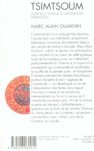 Quatrième de couverture de « SPIRITUALITES VIVANTES POCHE - T105 - TSIMTSOUM (ESPACES LIBRES - SPIRITUALITES VIVANTES) »