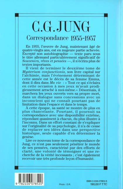 Quatrième de couverture de « CORRESPONDANCE - TOME 4 - 1955-1957 »
