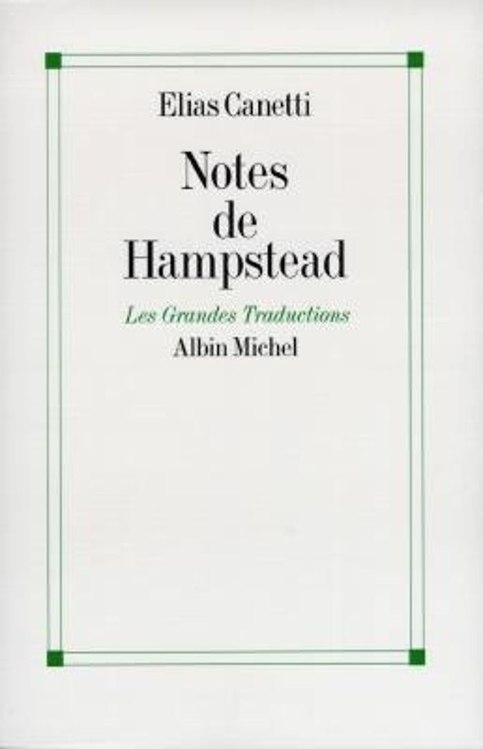 Couverture du livre « NOTES DE HAMPSTEAD - 1954-1971 », librairie Les Contes Infusés à Corte