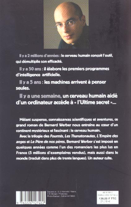 Quatrième de couverture de « L'ULTIME SECRET »