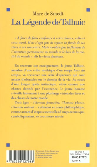 Quatrième de couverture de « LA LEGENDE DE TALHUIC »