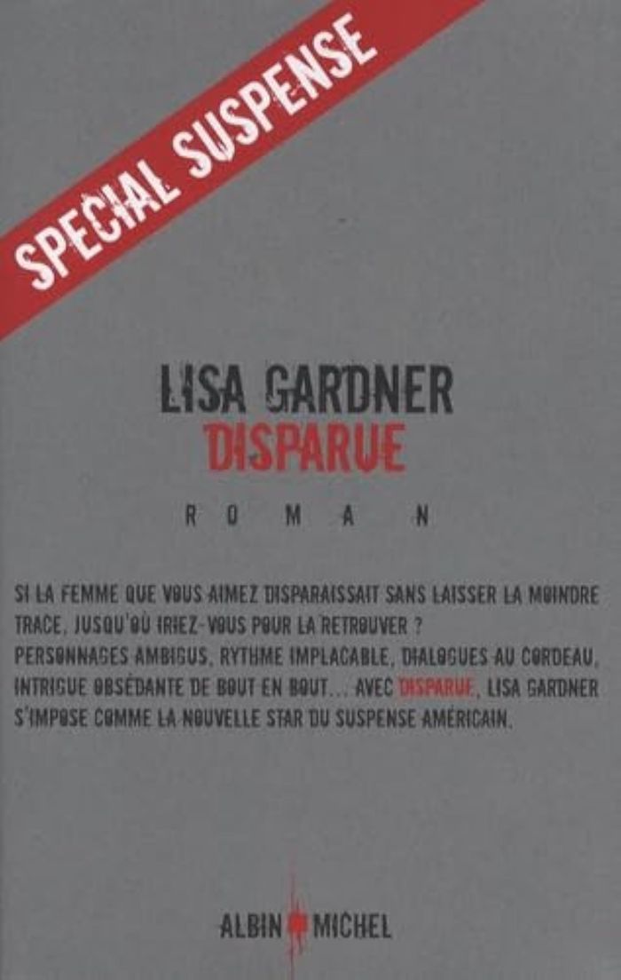 Couverture du livre « Disparue : roman » de Lisa Gardner, librairie Les Contes Infusés à Corte