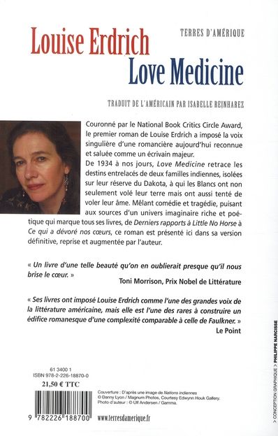 Quatrième de couverture de « Love medicine : roman »