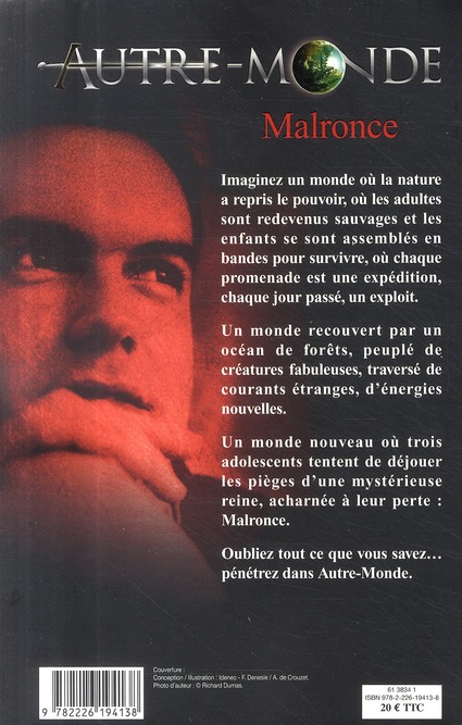 Quatrième de couverture de « Malronce : roman »