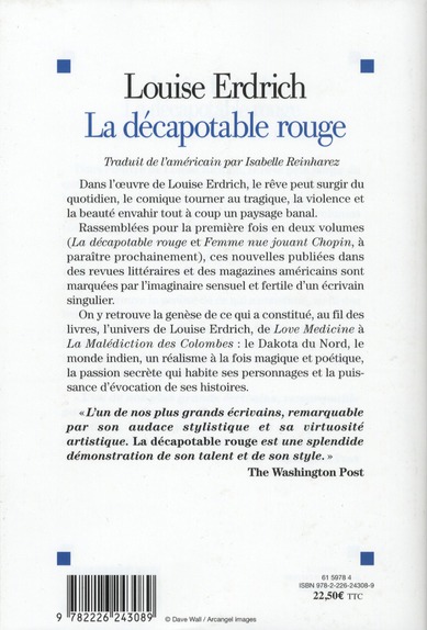 Quatrième de couverture de « La décapotable rouge »