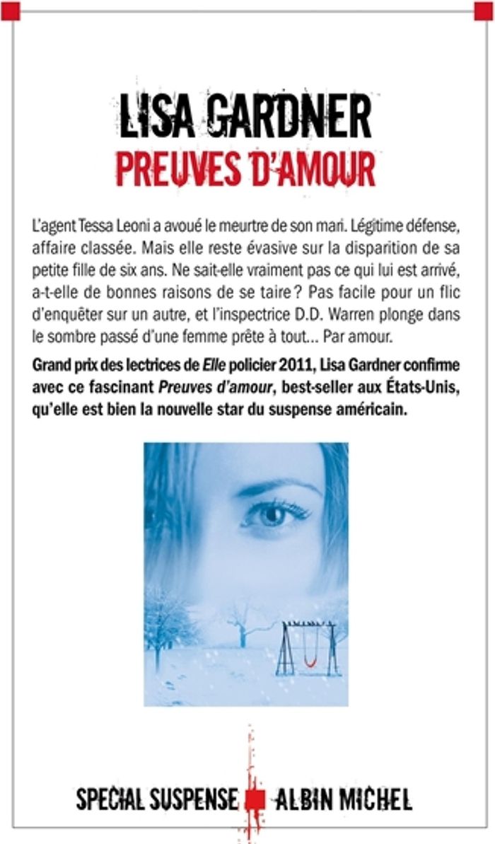 Couverture du livre « Preuves d'amour : roman » de Lisa Gardner, librairie Les Contes Infusés à Corte
