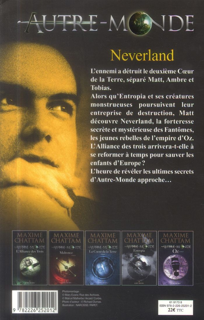 Quatrième de couverture de « Neverland : roman »