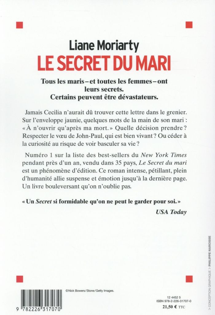 Quatrième de couverture de « Le secret du mari : roman »