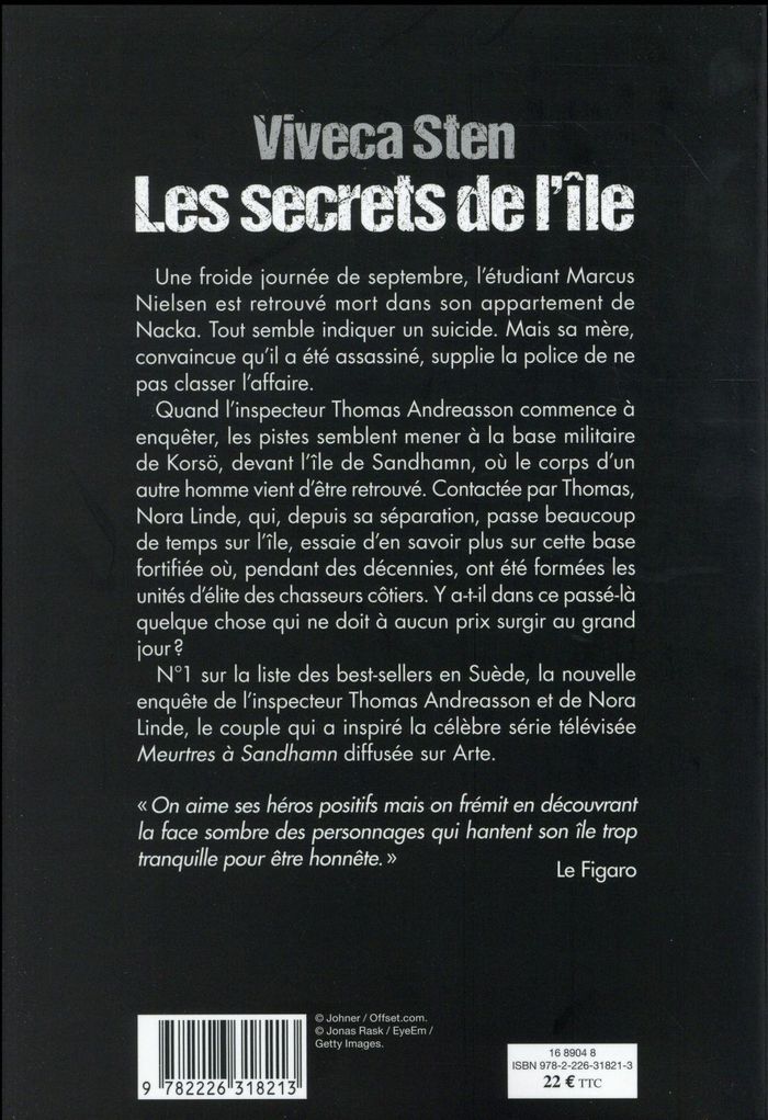 Quatrième de couverture de « Les secrets de l'île : roman »