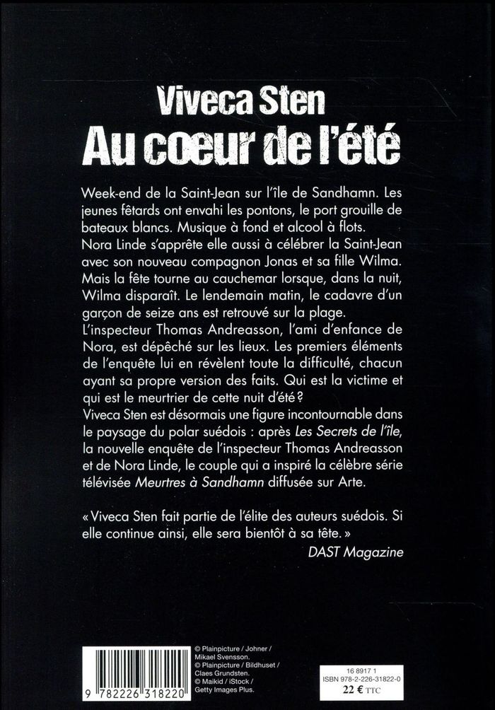 Quatrième de couverture de « Au coeur de l'été : roman »