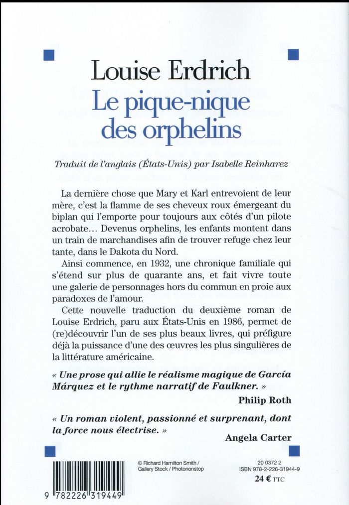 Quatrième de couverture de « Le pique-nique des orphelins : roman »