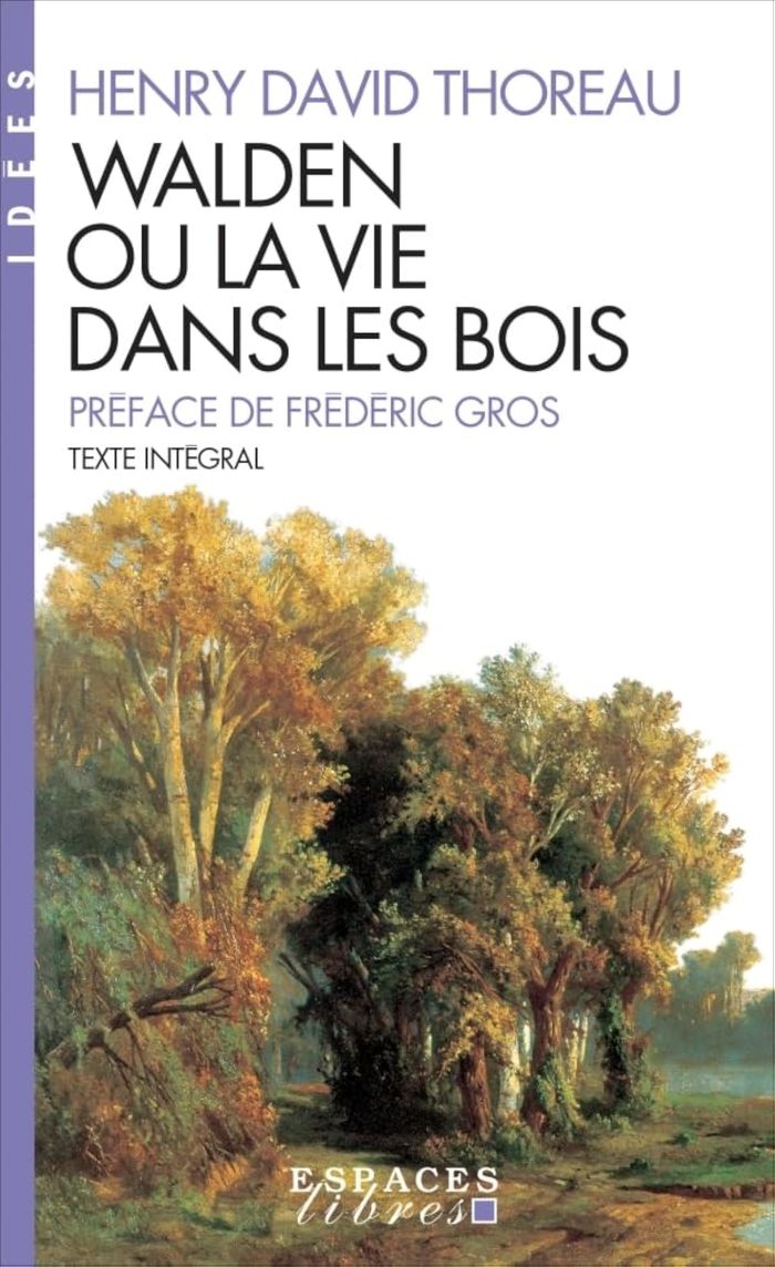 Couverture du livre « Walden ou La vie dans les bois » de Henry David Thoreau, librairie Les Contes Infusés à Corte