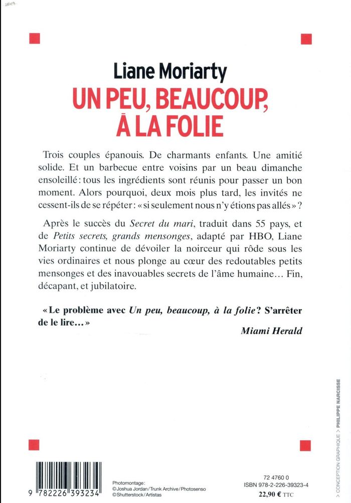 Quatrième de couverture de « Un peu, beaucoup, à la folie : roman »