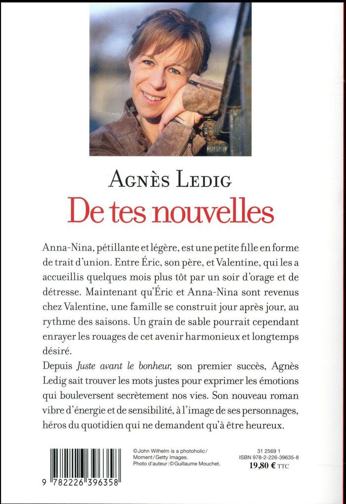 Quatrième de couverture de « De tes nouvelles : roman »