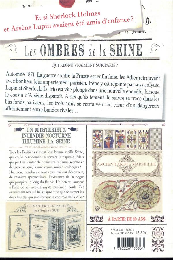 Quatrième de couverture de « Les ombres de la Seine »