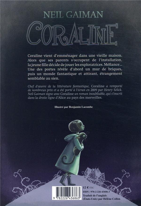 Quatrième de couverture de « CORALINE (ED 2019) »