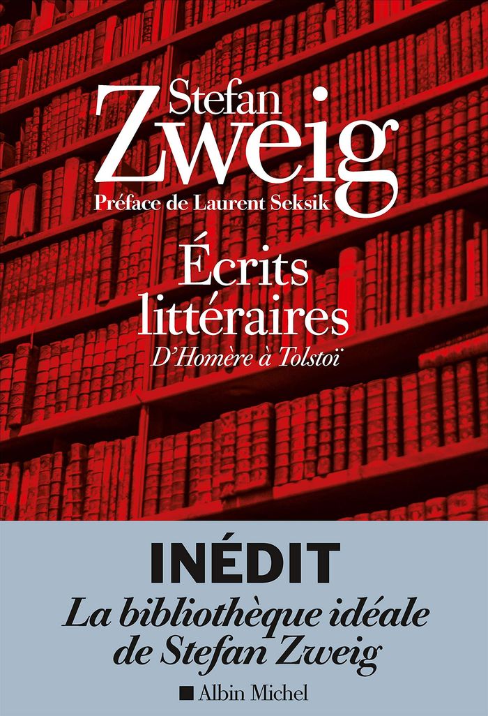 Couverture du livre « Écrits littéraires : d'Homère à Tolstoï » de Stefan Zweig, librairie Les Contes Infusés à Corte