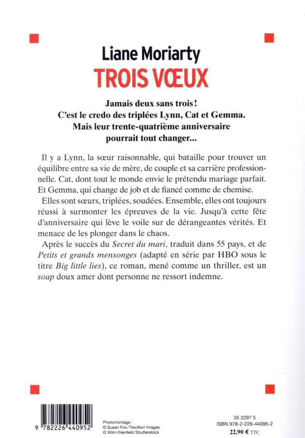 Quatrième de couverture de « Trois voeux : roman »