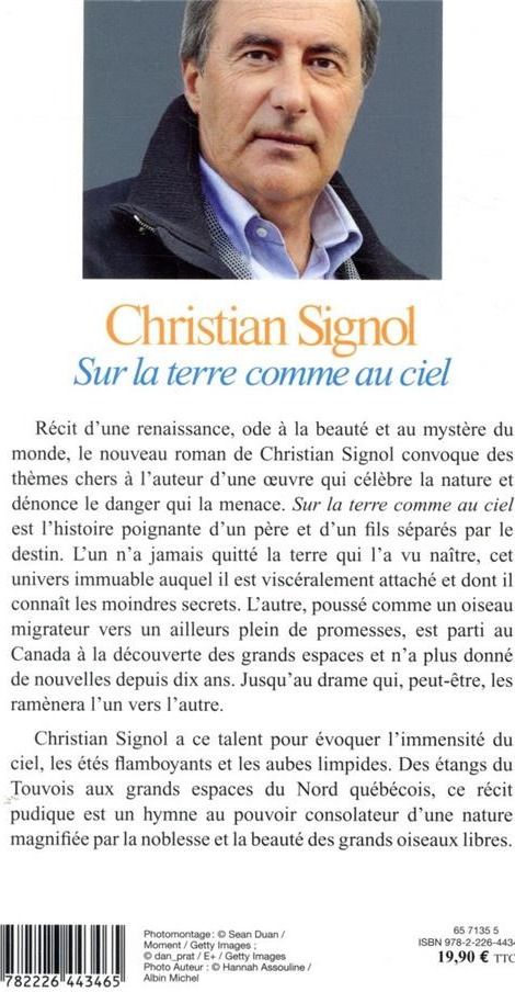 Quatrième de couverture de « Sur la terre comme au ciel : roman »