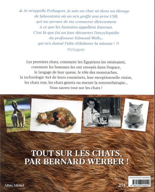 Quatrième de couverture de « Encyclopédie du savoir relatif et absolu des chats »