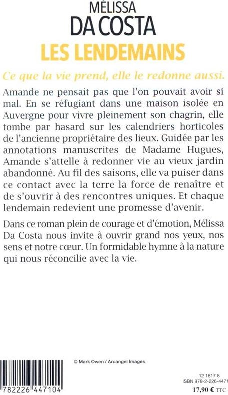 Quatrième de couverture de « Les lendemains : roman »